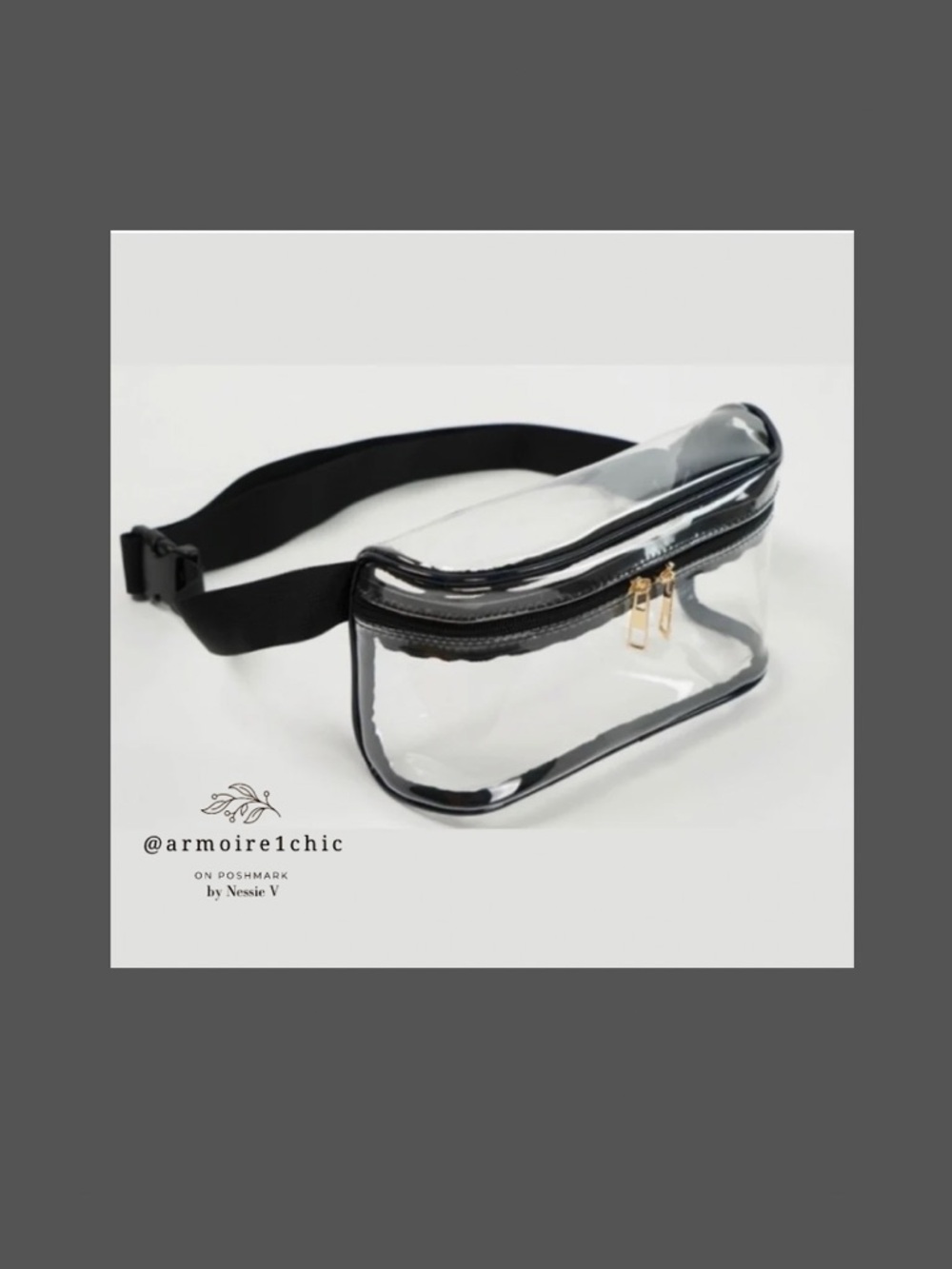 CLEAR FANNY PACK | Unisex | Stadium Approved | Waterproof | Adj Plus Sized Waist